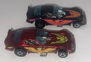 Hot Wheels Pontiac Trans Am Firebird Funny Car Pair 1977 Near Mint Blackwall - Picture 1 of 10