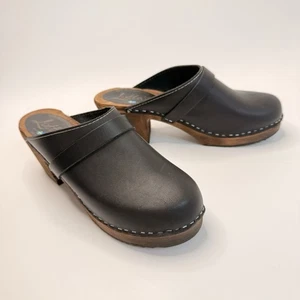 Lotta From Stockholm Swedish Classic Clogs Black Oiled Nubuck Leather EU 42 10,5 - Bild 1 von 15