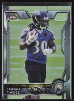2015 Topps Chrome Terrence Magee #128 Rookie Baltimore Ravens - Image 1 of 2