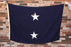 Vintage 1944 WWII US Navy Rear Admiral 2-Star Flag … NO RESERVE