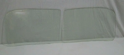 Windshield Glass Willys Jeep M38A1  CJ3B 1949 1950 1951 1952 1953 1954 Clear 2pc - Image 1 of 2
