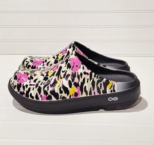 Oofos Ooclog Pink Tiger Lily Limited Edition Recoery Clog Damengröße 8 - Bild 1 von 8