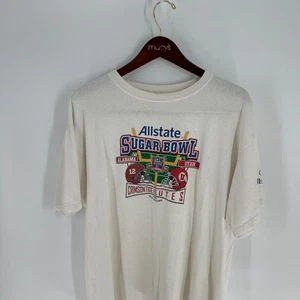 Vintage Allstate Sugar Bowl NCAA Crimson Tide VS. UTES 2009 T-Shirt White Sz XL - Picture 1 of 7