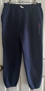 Polo Ralph Lauren Kids 18/20 Classic Navy Sweatpants Cozy Fits like Women S/M - Picture 1 of 10