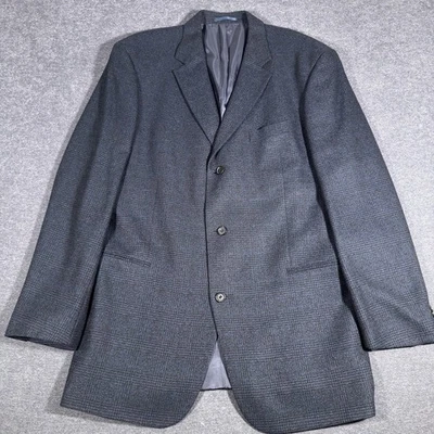 Blazer Loro Piana Para Hombres 46L Azul Lana Cachemira Abrigo Deportivo Hugo Boss Glen Check Foto 1 de 4