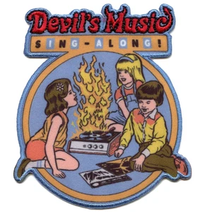 Steven Rhodes Music Patch Devil's Sing Along Sublimated Embroidery Iron-On - Picture 1 of 2