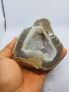 3440ct Onyx Raw Geode w/ Druzy – Natural Black Sparkles - Picture 1 of 8