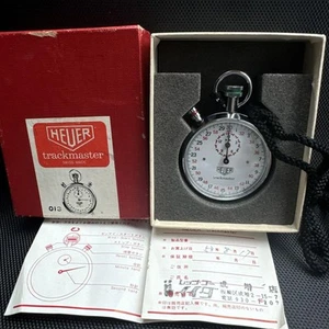 Heuer Tag Heuer Trackmaster 1J stopwatch HS8032 #32 w/Box Vintage - Picture 1 of 24