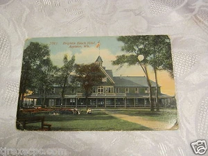 BRIGHTEN BEACH HOTEL APPLETON WI 1915 ANTIQUE POSTCARD - Picture 1 of 1