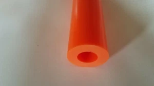 1" id x 2" od x 24" Long URETHANE / POLYURETHANE 80 A Orange Tube - Picture 1 of 4