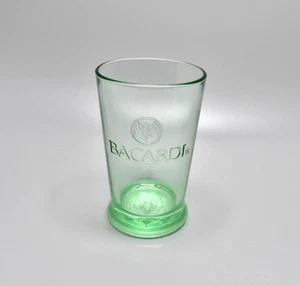 Bacardi Rum Mojito Cocktail Glass Green Embossed - Picture 1 of 3