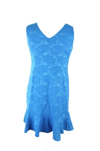 Spense New Blue Textured Sleeveless Dress 8P - Picture 1 of 3