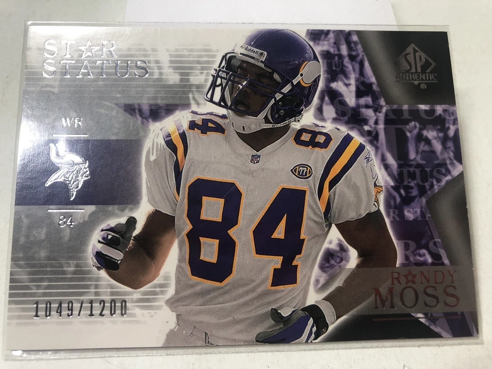 2003 SP Authentic Randy Moss - Star Status #1049/1200 Upper Deck #138 Vikings HO - Image 1 of 2