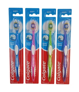4 Colgate Toothbrush Extra Clean Full Head SOFT Toothbrushes #96 SOFT Bristles - Picture 1 of 1