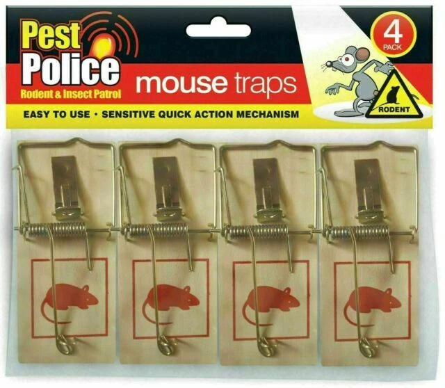 Pest Police Mouse Traps Pest Control - 4 Pack