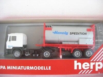 Z325* Herpa  1:87 MAN Container SZ ''Hennig Spedition'' OVP - Bild 1 von 4