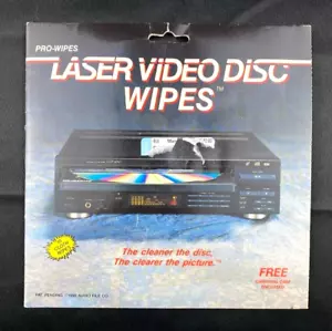 Laserdisc Wipes Pro-Wipes Laser Video Disc Tücher - Bild 1 von 2