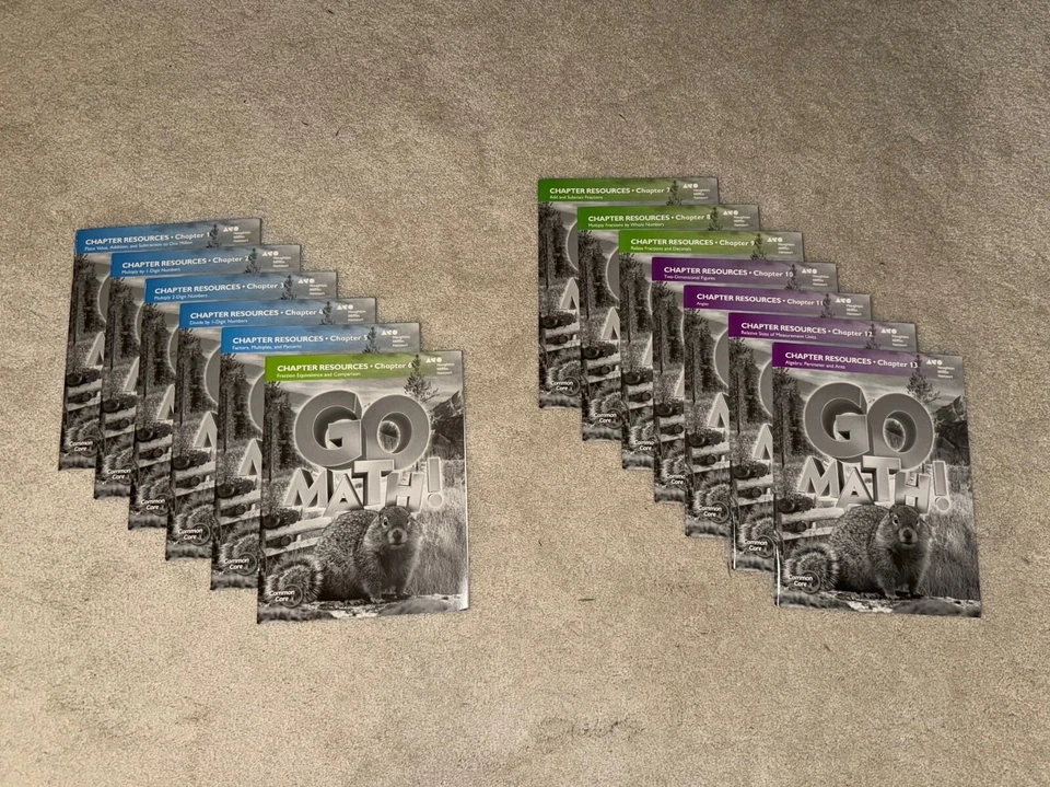 Go Math! Grade 4 Chapter Resource Blackline Master Collection (13 books total) - Image 1 of 1