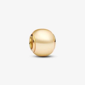 New 100% Genuine Pandora Shine Gold Round Golden Artificial Pearl Charm763781C01 - Picture 1 of 6