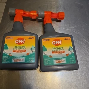 (2Pack OFF Bug Control Backyard Pretreat Protection Insect Killer Spray 32 fl oz - Picture 1 of 3