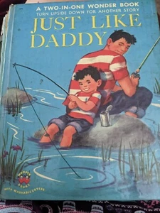 JUST LIKE MOMMY, JUST LIKE DADDY ~ vintage Wonder Book, Father's Day, VG - Picture 1 of 6