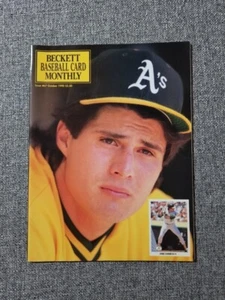 BECKETT BASEBALL CARD MONTHLY OCTOBER 1990 ISSUE #67 JOSE CANSECO - Picture 1 of 2