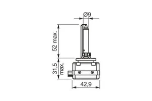 Bosch 1 987 302 907 Spotlight Bulb Fits Land Rover Range Rover Sport 3.6 D 4x4 - Picture 1 of 7