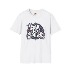 Yeah No Clothing Herren oder Damen Grafik Graffiti Logo T-Shirt - Bild 1 von 55
