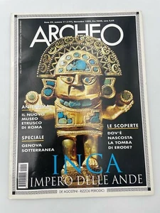 Archeo  n 11 1999 Inca impero delle Ande Tomba di Erode Genova sotterranea - Imagen 1 de 2