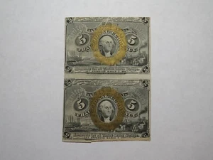 1863 $.05 Second Issue Uncut Fractional Currency Obsolete Postage Note ERROR - Picture 1 of 2