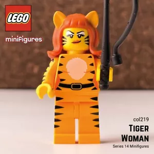 🌈 LEGO Tiger Woman Minifigure col219 Series 14 Minifigures - Bild 1 von 6