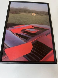Framed Original 1989 Lamborghini Countach Magazine Picture Poster Wall Art a - Picture 1 of 1