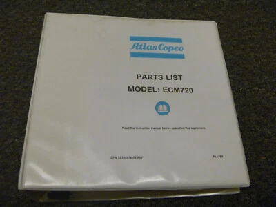 Atlas Copco ECM720 Plataforma de perforación hidráulica sobre orugas Catálogo de piezas Manual Foto 1 de 2