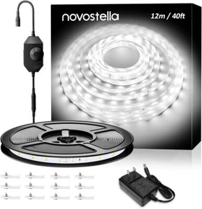 Novostella 40ft LED Strip Light Under Cabinet Lighting Kitchen Shelf Dimmable - Picture 1 of 7