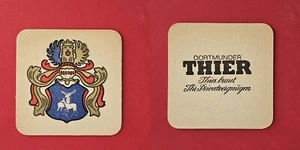 Dortmunder Thier Logo blau-weiß-gold-rot Brauerei Bierdeckel Coaster Beermat - Picture 1 of 1