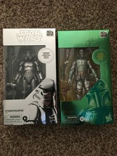 Star Wars Black Series Carbonized Boba Fett and Stormtrooper 40th Anniversary