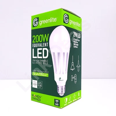 Greenlite  29W 5000K A23 LED Omni Light Bulb 200W Equivalent  - Image 1 of 4
