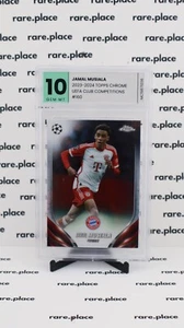 2023-2024 TOPPS CHROME JAMAL MUSIALA UEFA CLUB COMPETITIONS #160 GEM MINT 10 - Foto 1 di 1
