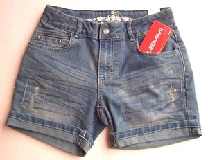LEMMI Girls Jeans Shorts blue denim Gr 128 140 146 BIG UVP 39,95 €