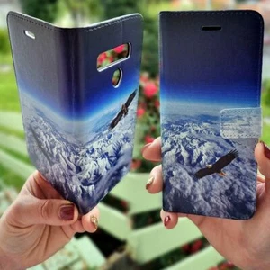 For OPPO Series Wallet Mobile Phone Cover - Eagle & Mountain View Aerial FC03 - Picture 1 of 1