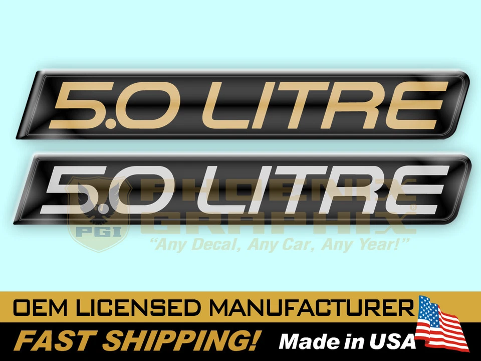 Kit emblema calcomanía abovedada 1982 1983 1984 1985 1986 Camaro 5,0 litros Foto 1 de 1