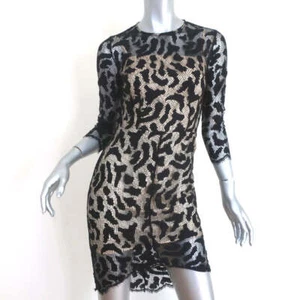 Lover Lace Mini Dress Black Size US 2 - Picture 1 of 8