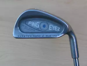 RARE PING EYE 2 2 IRON ONLY 18.5 DEGREE LOFT STIFF FLEX ZZ LITE BLUE DOT - Picture 1 of 5