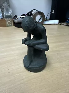 Vintage Bronze Figure 'Spinario' Roman Boy With Thorn in Foot Sculpture - Picture 1 of 13