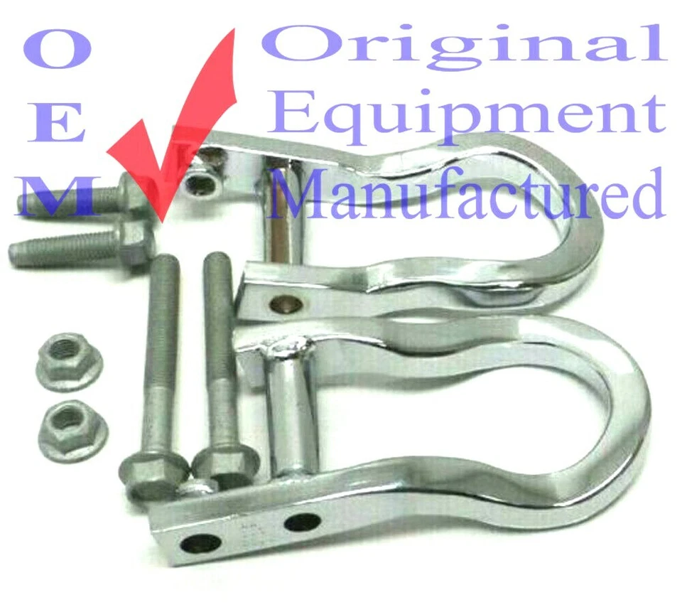84072462 OEM Front Tow Hooks Chrome 2007-19 Chevrolet Silverado GMC Sierra 1500 - Image 1 of 4