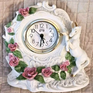 Princeton Gallery Clock The Time of The Unicorn 7.5T x 7.75W Porcelain 1994 - Picture 1 of 16