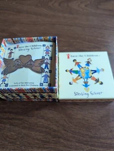 NWT Vintage Sterling Silver Save The Children Angel Heart Pin - Picture 1 of 5