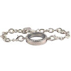 Magnetic Rhinestone Floating Locket Bracelet - Jewelry
