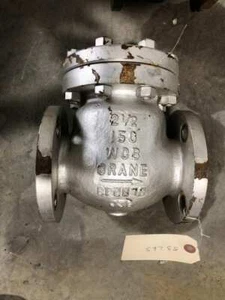 Crane 147 XU 2-1/2" WCB Swing Check Valve w/ CR13 DISC 285PSI-100°F 65PSI-850°F - Picture 1 of 5