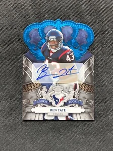 2010 PANINI CROWN ROYALE BEN TATE ROOKIE AUTOGRAPH AUTO BLUE DIE-CUT #ed 45/50 - Picture 1 of 2